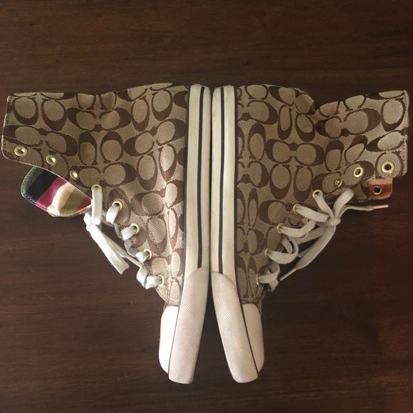 Coach Legacy Stripe women’s high top size 9.5 - Picture 7 of 8